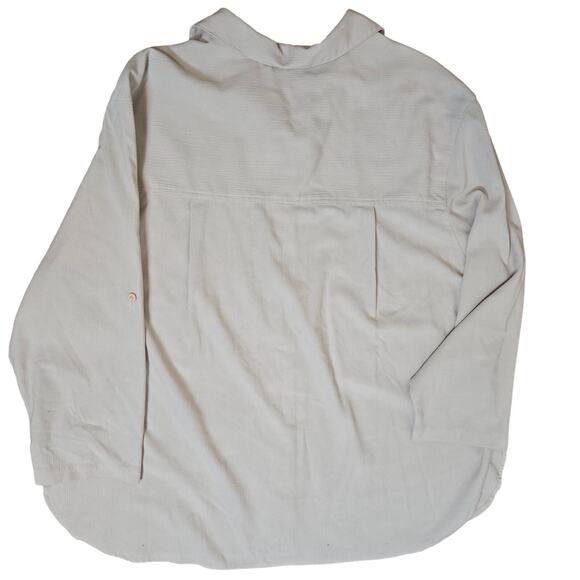 Blast Womens Casual Button up 3/4 Slv Embellished Pin Tucks Collard Blouse SZ 2X - Picture 2 of 8